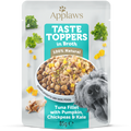 Applaws Tasty Toppers dog Pouch, Tuna Fillet with Pumpkin, Chickpeas & Kale in Broth, 85g