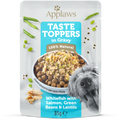 Applaws Tasty Toppers dog Pouch, Whitefish with Salmon, Green Beans & Lentils in Gravy, 85g