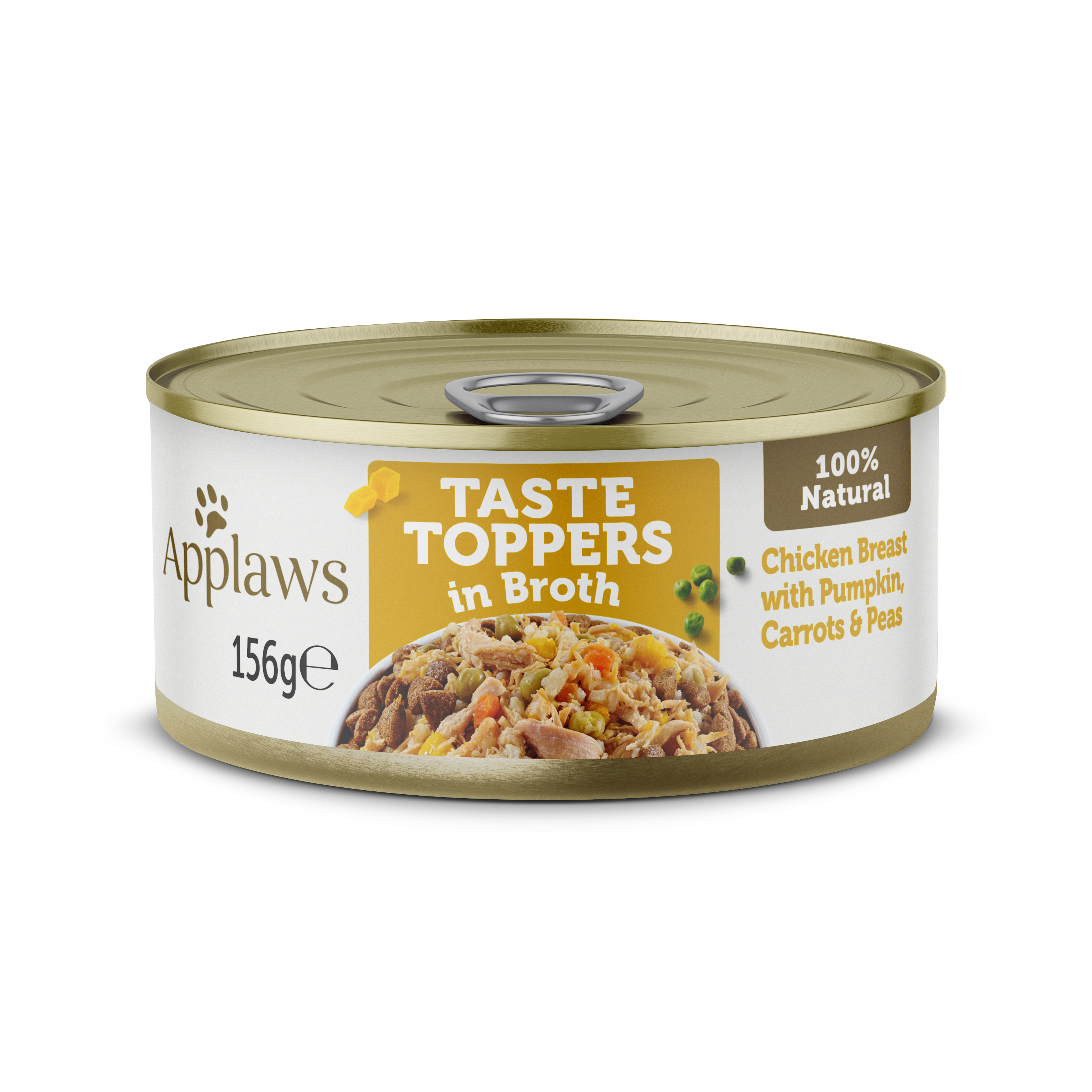 Applaws Tasty Toppers dog tin Chicken Breast with vegetables (Pumpkin,Carrots & Peas) , 156g